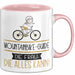 Mountainbike-Guide Geschenk Tasse Becher Die Frau Die Allen Kann Geschenkidee für eine Mountainbike-Guide Lustig Rosa Trendation