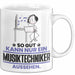 Musiktechniker Geschenk Tasse So Gut Kann Nur Ein Musiktechniker Aussehen Geschenkidee Kaffee-Becher Weiß Trendation