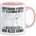 Outdoor-Yoga-Lehrer Tasse Geschenk für Outdoor-Yoga-Lehrer Der Mann Der Alles Kann Geschenkidee zum Geburtstag Rosa Trendation