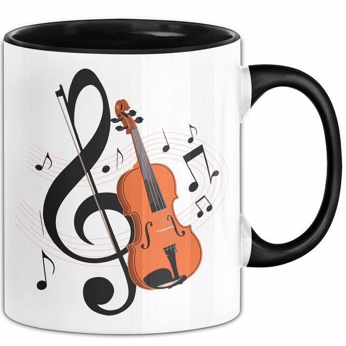 Geiger Tasse Geschenkidee für Liebhaber von Streichmusik Trendation