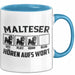 Malteser Hören Aufs Wort Tasse Geschenk Malteser Besitzer Mama Becher Blau Trendation