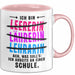 Lehrer Unterricht Tasse Geschenk Lustige Geschenkidee Spruch Ich Bin Lehrerin Ach Was Soll'S Ich Arbeite An Einer Schule Rosa Trendation