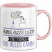 Hundeausstellerin Geschenk Tasse Becher Die Frau Die Allen Kann Geschenkidee für eine Hundeausstellerin Lustig Rosa Trendation