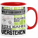 Wildtierbeobachter Geschenk Kaffee-Tasse Geschenkidee für Wildtierbeobachter Ich Bin Wildtierbeobachter Ich Kann Es Dir Erklären Jedoch Nicht Für Dich Verstehen Spruch Lustig Rot Trendation