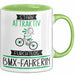 BMX-Fahrerin Tasse Geschenk Becher Stark Attraktiv Furchtlos BMX-Fahrerin Lustige Geschenkidee Grün Trendation