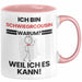 Schwiegercousin Geschenk Tasse Lustiger Spruch Ich Bin Schwiegercousin Warum Weil Ich Es Kann Geschenkidee Bester Schwiegercousin Geburtstag Kaffee-Becher Rosa Trendation