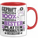 Plattenproduzent Geschenk Lustiger Spruch für Plattenproduzent Geschenkidee Bester Plattenproduzent Der Welt Rot Trendation