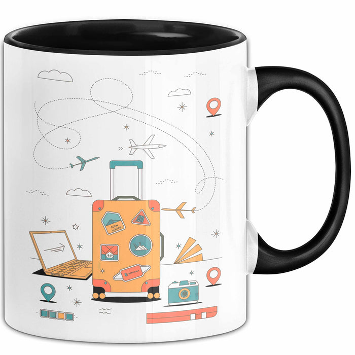 Reiseblogger Tasse Geschenk Lustige Geschenkidee Spruch Für Abenteuer Sucher Trendation