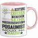 Posaunist Geschenk Tasse Lustiger Spruch Erheben Sie Sich Der Posaunist Betritt den Raum Rosa Trendation