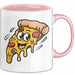 Pizzaliebhaber Tasse Geschenkidee für Pizza Slice Süchtige Rosa Trendation