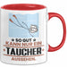 Taucher Geschenk Tasse So Gut Kann Nur Ein Taucher Aussehen Geschenkidee Kaffee-Becher Rot Trendation