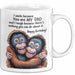 Papa Vater Geburtstagsfeier Tasse Geschenk Lustige Geschenkidee Spruch Ich Lächle Weil Du Mein Papa Bist Weiß Trendation