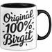 Birgit Tasse Geschenk Original 100% Birgit Geschenkidee Geburtstag Schwarz Trendation