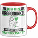 Urgroßonkel Tasse Geschenk für Urgroßonkel Geburtstag Lustiger Spruch Kaffee-Becher Was Ist Deine Superkraft Rot Trendation