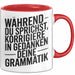 Deutschlehrer Unterricht Tasse Geschenk Lustige Geschenkidee Spruch Während Du Sprichst Korrigiere Ich In Gedanken Deine Grammatik Rot Trendation