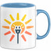 Solarenergie Fan Tasse Geschenkidee für Erneuerbare Energie Blau Trendation