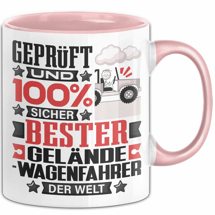 Geländewagenfahrer Geschenk Lustiger Spruch für Geländewagenfahrer Geschenkidee Bester Geländewagenfahrer Der Welt Rosa Trendation