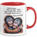 Papa Vater Geburtstagsfeier Tasse Geschenk Lustige Geschenkidee Spruch Ich Lächle Weil Du Mein Papa Bist Rot Trendation