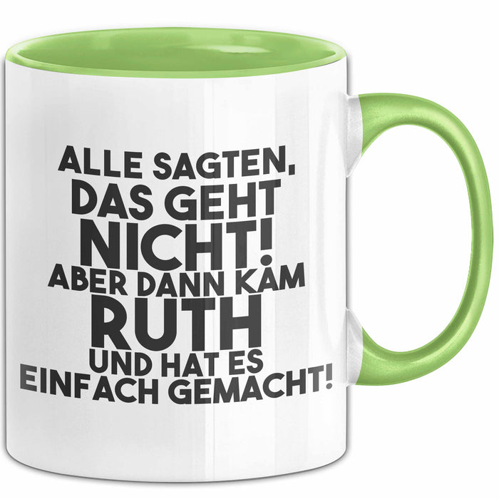 Ruth Tasse Alle Sagten Das Geht Nicht, Aber Dann Kam Ruth Geschenk