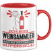 Weinsammler Geschenk Tasse Ich Bin Weinsammler Aber Sag Doch Einfach Superheld Lustige Geschenkdiee für Weinsammler Kaffee-Becher Rot Trendation