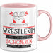 Wrestlerin Weil Es Keinen Schöneren Beruf Gibt Tasse Geschenk für Eine Wrestlerin Lustig Rosa Trendation