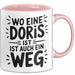 Doris Tasse Geschenk Wo Eine Doris Ist Ist Auch Ein Weg Geschenkidee Becher mit Name Rosa Trendation