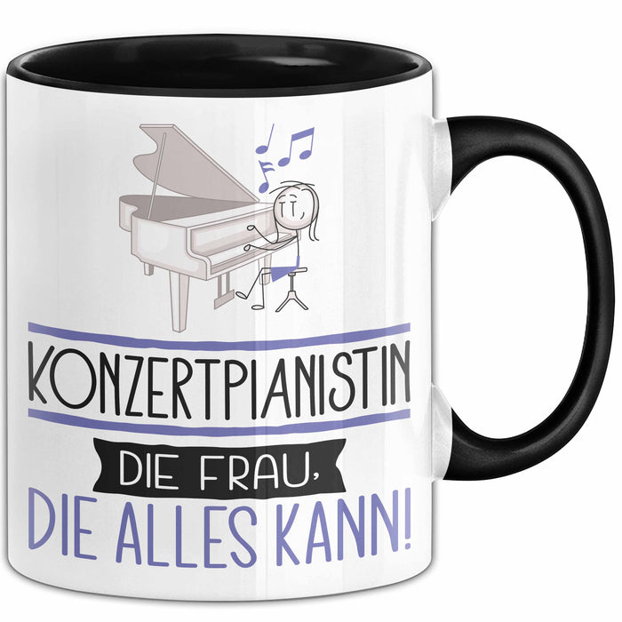Konzertpianistin Geschenk Tasse Becher Die Frau Die Allen Kann Geschenkidee für eine Konzertpianistin Lustig Trendation