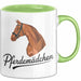 Pferde Tierliebhaber Tasse Geschenk Lustige Geschenkidee Spruch Pferdemädchen Grün Trendation
