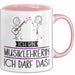 Geschenk für Musiklehrerin Tasse Lustige Geschenkidee Geburtstag Ich Bin Musiklehrerin Ich Darf Das Rosa Trendation