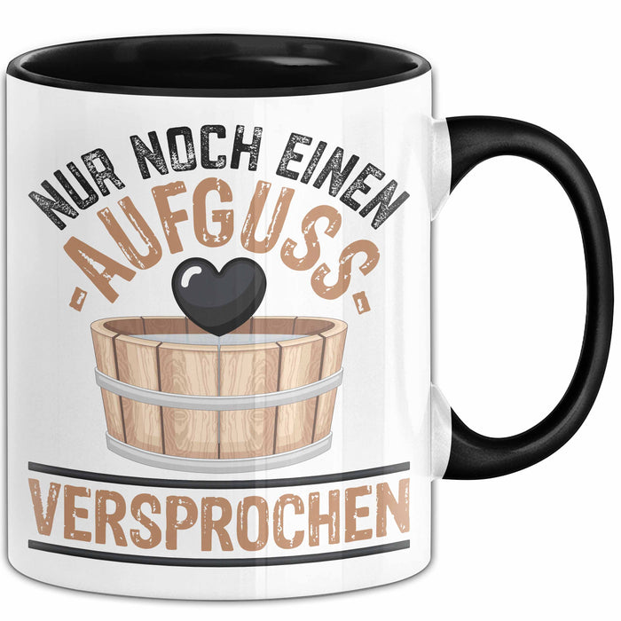 Lustige Tasse Geschenk Aufguss Versprochen Witziger Becher Schwarz Trendation