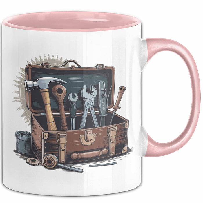 Handwerker Tasse Geschenkidee für Reparaturexperten Rosa Trendation