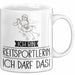 Geschenk für Reitsportlerin Tasse Lustige Geschenkidee Geburtstag Ich Bin Reitsportlerin Ich Darf Das Weiß Trendation