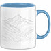 Minimalist Tasse Geschenkidee Liebhaber des einfachen Lebens Blau Trendation