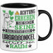 Urgroßonkel Geschenk Tasse Lustiger Spruch Erheben Sie Sich Der Urgroßonkel Betritt den Raum Schwarz Trendation