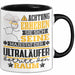 Ultraläufer Geschenk Tasse Lustiger Spruch Erheben Sie Sich Der Ultraläufer Betritt den Raum Schwarz Trendation