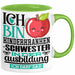 Kinderkrankenschwester Ausbildung Start Geschenk Tasse Ich Bin Kinderkrankenschwester In Der Ausbildung Ich Darf Das Kaffee-Becher Geschenkidee Grün Trendation