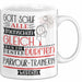 Parkour-Trainerin Geschenk Becher Tasse Gott Schuf Alle Menschen Gleich Nur Die Besten Durfeten Parkour-Trainerin Werden Geschenkidee Lustig Weiß Trendation