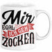 Zocker Gamer Geschenk Tasse Kaffee-Becher Mir Egal Ich Geh Zocken Geschenkidee Jungs Gaming Idee Weiß Trendation