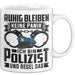 Polizist Tasse Geschenk Ruhig Bleiben Ich Bin Polizist Und Regel Das Geschenkidee Polizei Weiß Trendation