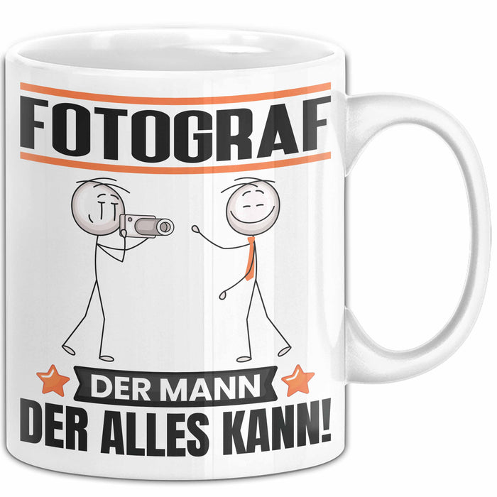 Fotograf Tasse Geschenk für Fotograf Der Mann Der Alles Kann Geschenkidee zum Geburtstag Weiß Trendation