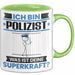 Polizist Tasse Geschenk für Polizist Geburtstag Lustiger Spruch Kaffee-Becher Was Ist Deine Superkraft Grün Trendation