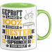 Trampolinspringer Geschenk Lustiger Spruch für Trampolinspringer Geschenkidee Bester Trampolinspringer Der Welt Grün Trendation