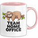 Bürokollege Faultier Tasse Geschenk Lustige Geschenkidee Team Home Office Rosa Trendation