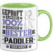 Paddler Geschenk Lustiger Spruch für Paddler Geschenkidee Bester Paddler Der Welt Grün Trendation