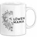 Mama Muttertag Tasse Becher Geschenk Lustige Geschenkidee Spruch Löwen Mama Weiß Trendation