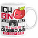 Kinderkrankenpfleger Ausbildung Tasse Geschenk Ich Bin Kinderkrankenpfleger In Der Ausbildung Ich Darf Das Geschenkidee Spruch Weiß Trendation