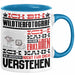 Wildtierfotograf Geschenk Kaffee-Tasse Geschenkidee für Wildtierfotograf Ich Bin Wildtierfotograf Ich Kann Es Dir Erklären Jedoch Nicht Für Dich Verstehen Spruch Lustig Blau Trendation