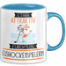 Eishockeyspielerin Tasse Geschenk Becher Stark Attraktiv Furchtlos Eishockeyspielerin Lustige Geschenkidee Blau Trendation