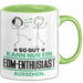 EDM-Enthusiast Geschenk Tasse So Gut Kann Nur Ein EDM-Enthusiast Aussehen Geschenkidee Kaffee-Becher Grün Trendation