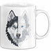 Wolf Tasse Geschenk Wolf für Wildtierfreunde Weiß Trendation